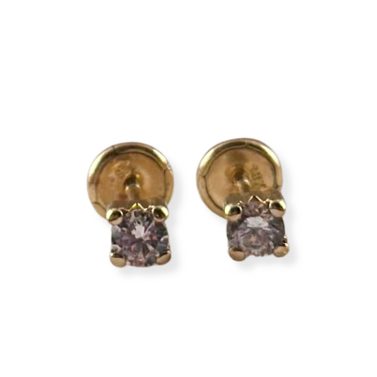 CENTER STONE EARRINGS
