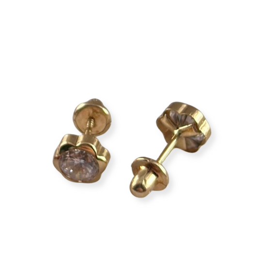 FLOWER STONE EARRINGS