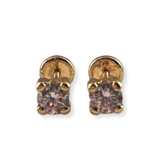 CENTER STONE EARRINGS