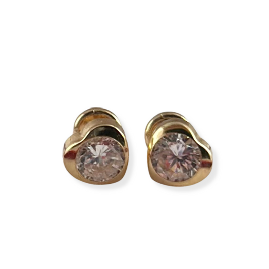 HEART STONE EARRINGS