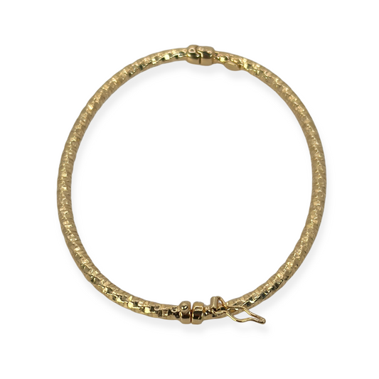 DIAMOND-CUT RIGID BRACELET