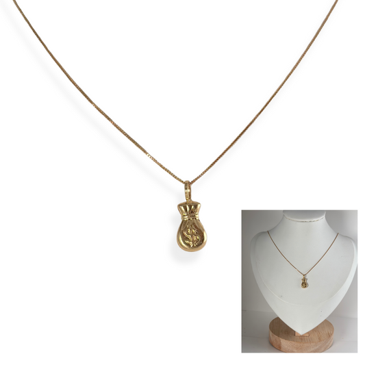 CHAINS WITH MONEY BAG PENDANT