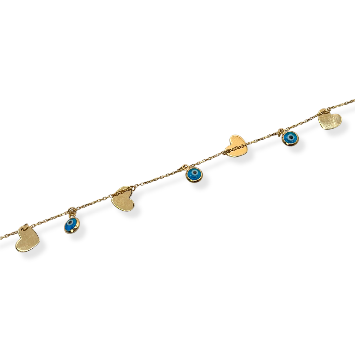 TURKISH EYE AND HEART BRACELET
