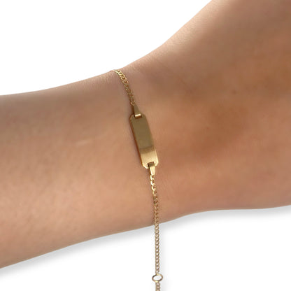 BABY BRACELET WITH NAMEPLATE