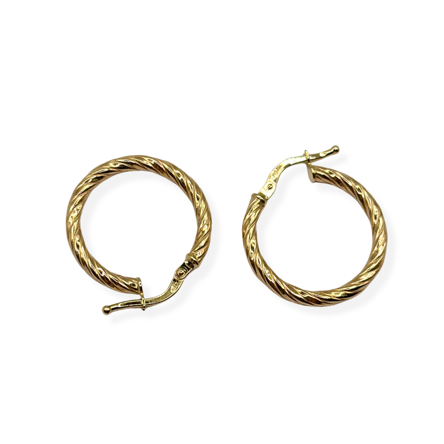 PENDIENTES DE ARO DE CUERDA