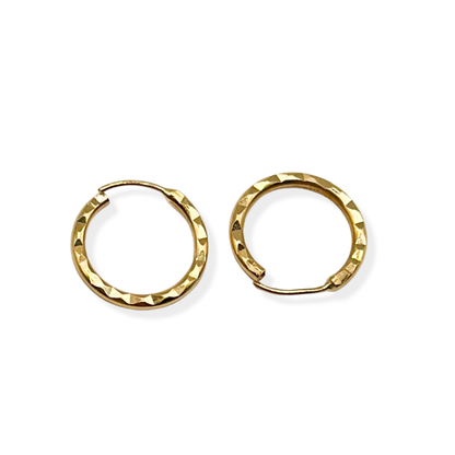 DIAMOND  HOOP EARRINGS
