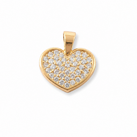 HEART PENDANT WITH CUBIC ZIRCONIA