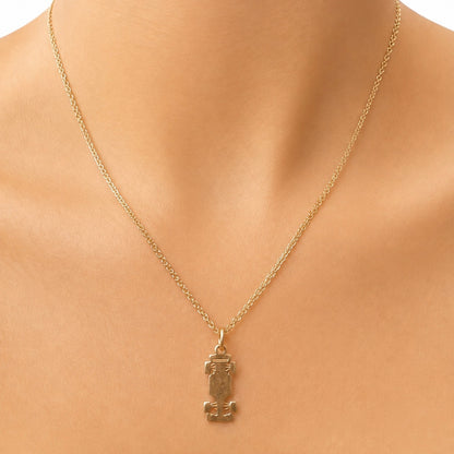 Bismarck Chain With Pendant/ 2.89 g/45cm/ 2mm/ 18K Italian Gold