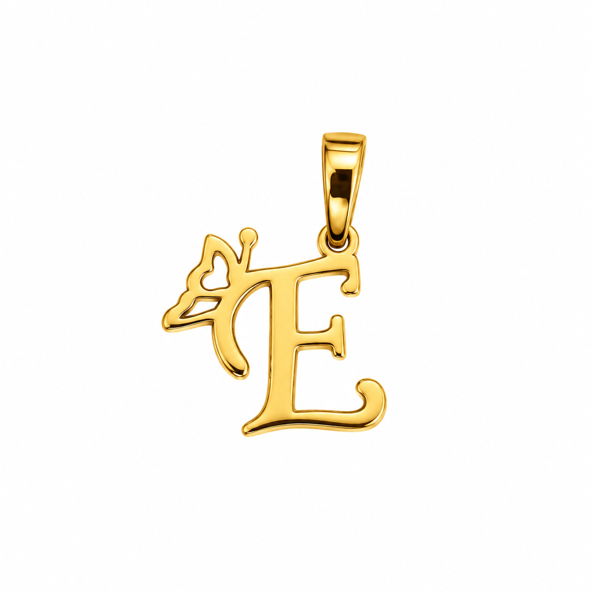 Initial M Butterfly Pendant/ 0.65gr / 1.5cm / 18K Italian Gold