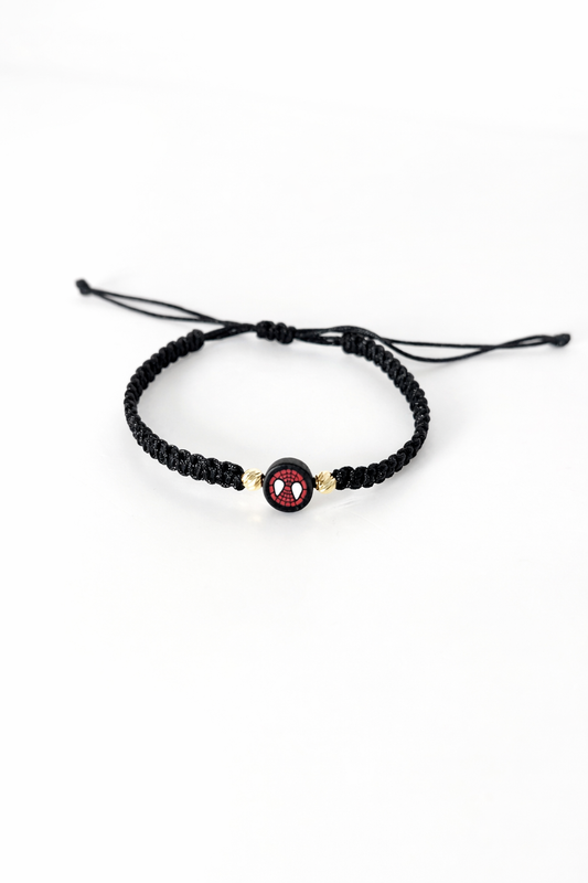 BRAIDED SPIDERMAN BRACELET WITH GOLD – BOY