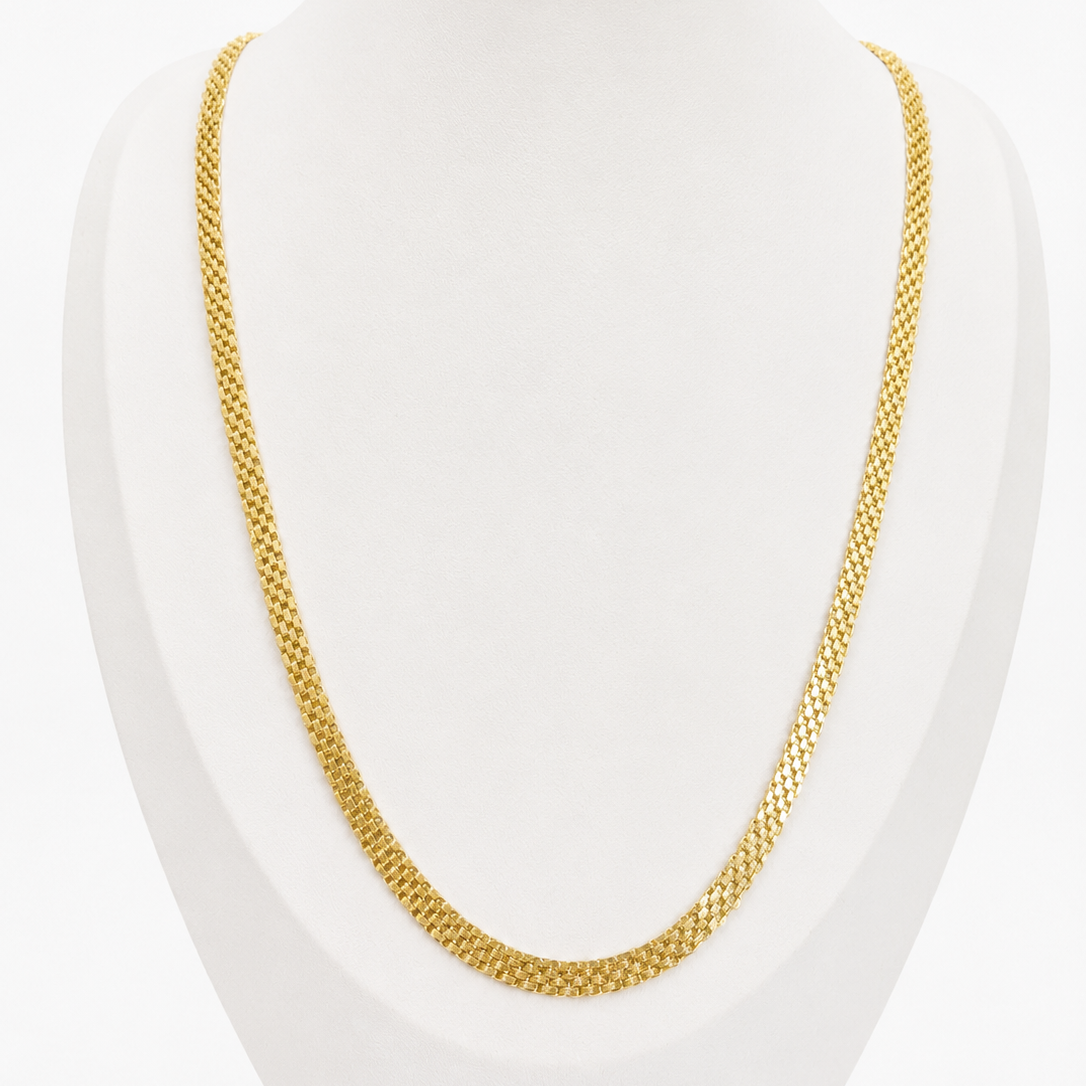 BISMARK CHAIN 7.2g/ 60cm/ 5mm/ 18k ITALIAN GOLD