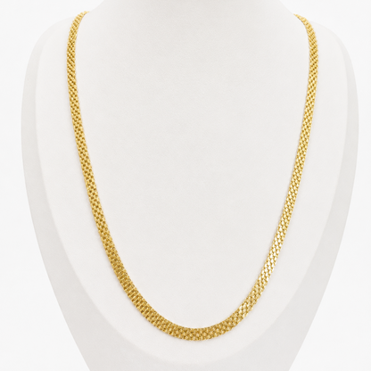 BISMARK CHAIN 7.2g/ 60cm/ 5mm/ 18k ITALIAN GOLD