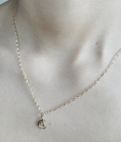 FORZATINA CHAIN WITH MOON HEART PENDANT