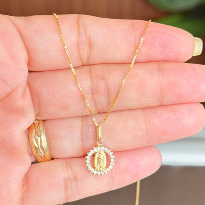 Veneciana Chain With Pendant / 2.6/ 50cm/ 1.2mm/ 18K Italian Gold
