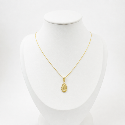 Veneciana Chain With Pendant / 2.3/ 45cm/ 1.2mm/ 18K Italian Gold