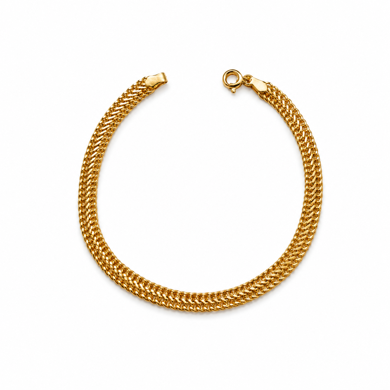 Pulsera Sedusa / 2.55g/ 19cm/ 5mm/ Oro italiano de 18K