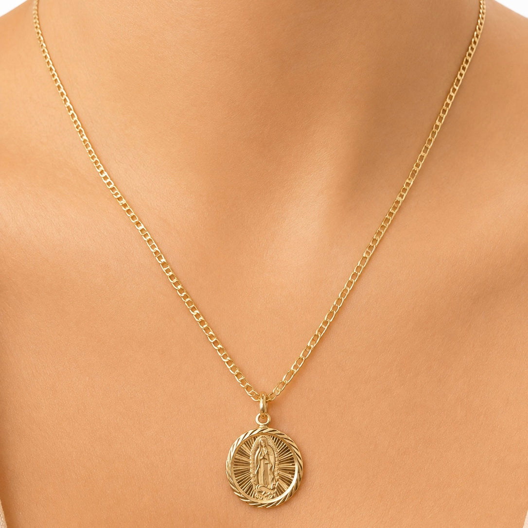 Escalera Chain With Pendant/ 4.43gr/ 45 cm/ 3 mm/ 18K Italian Gold