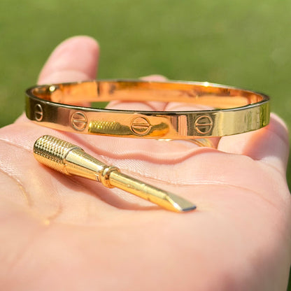 Love Bracelet / 7.9g/ 18cm/ 18K Gold