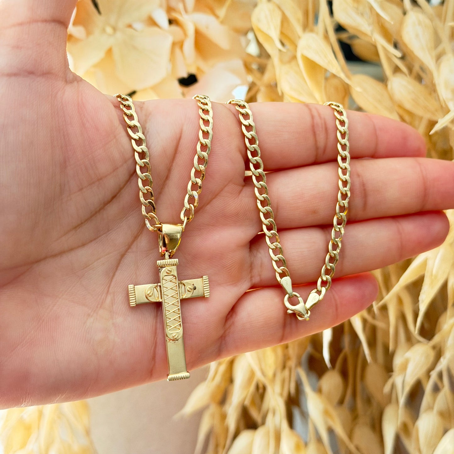 Cubana Chain 10.82 gr / 60 cm / 4 mm / 18K Italian Gold