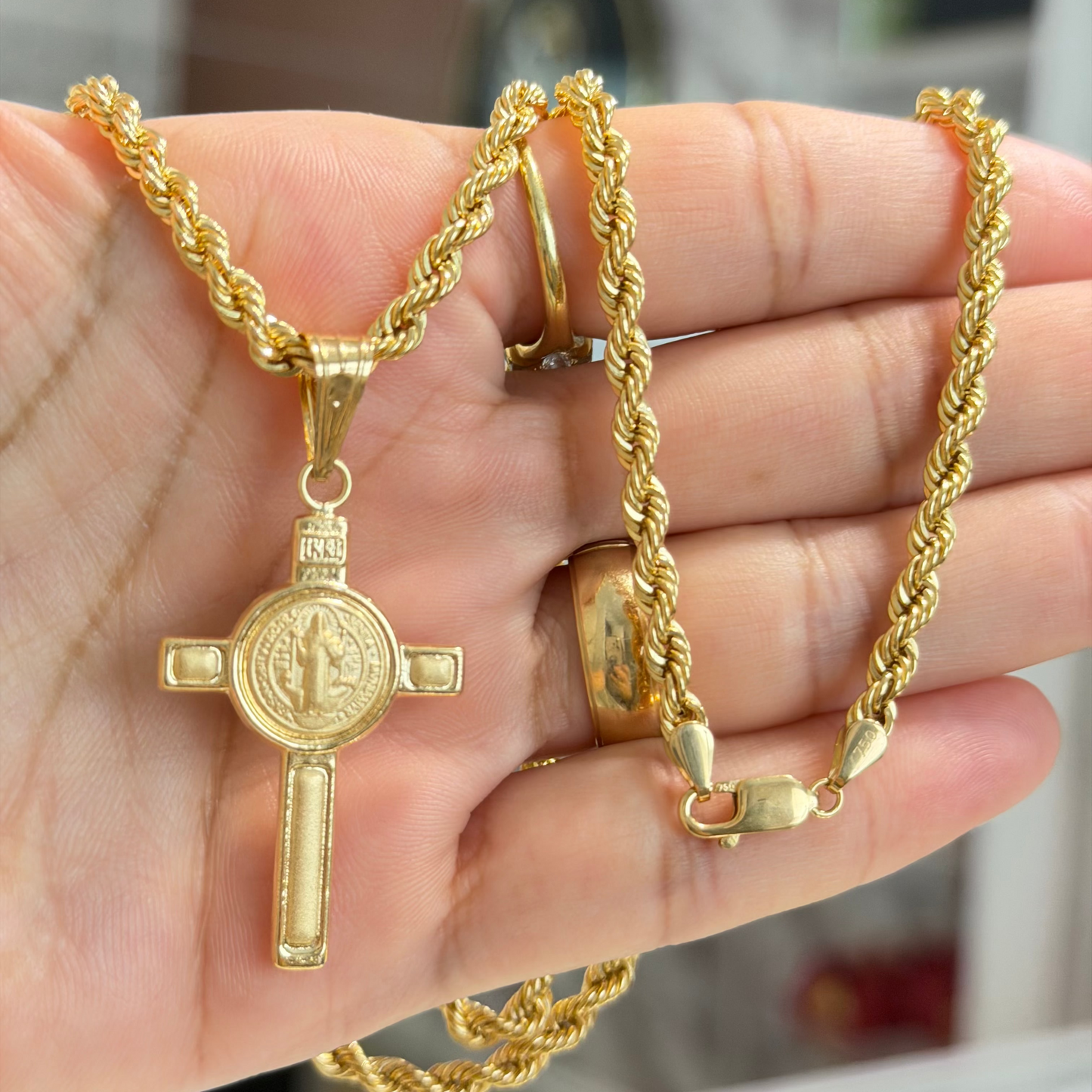 ROPE CHAIN WITH  PENDANT