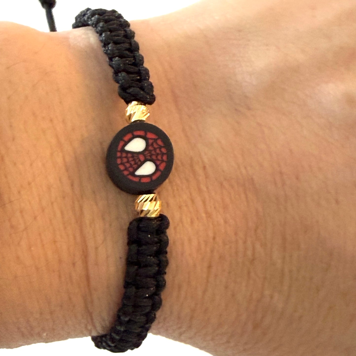 BRAIDED SPIDERMAN BRACELET WITH GOLD – BOY