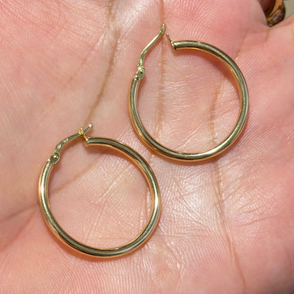 PENDIENTES DE ARO LISA