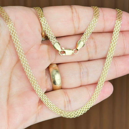 Bismarck Chain / 6.5 gr / 50 cm / 4 mm / 18K Italian Gold