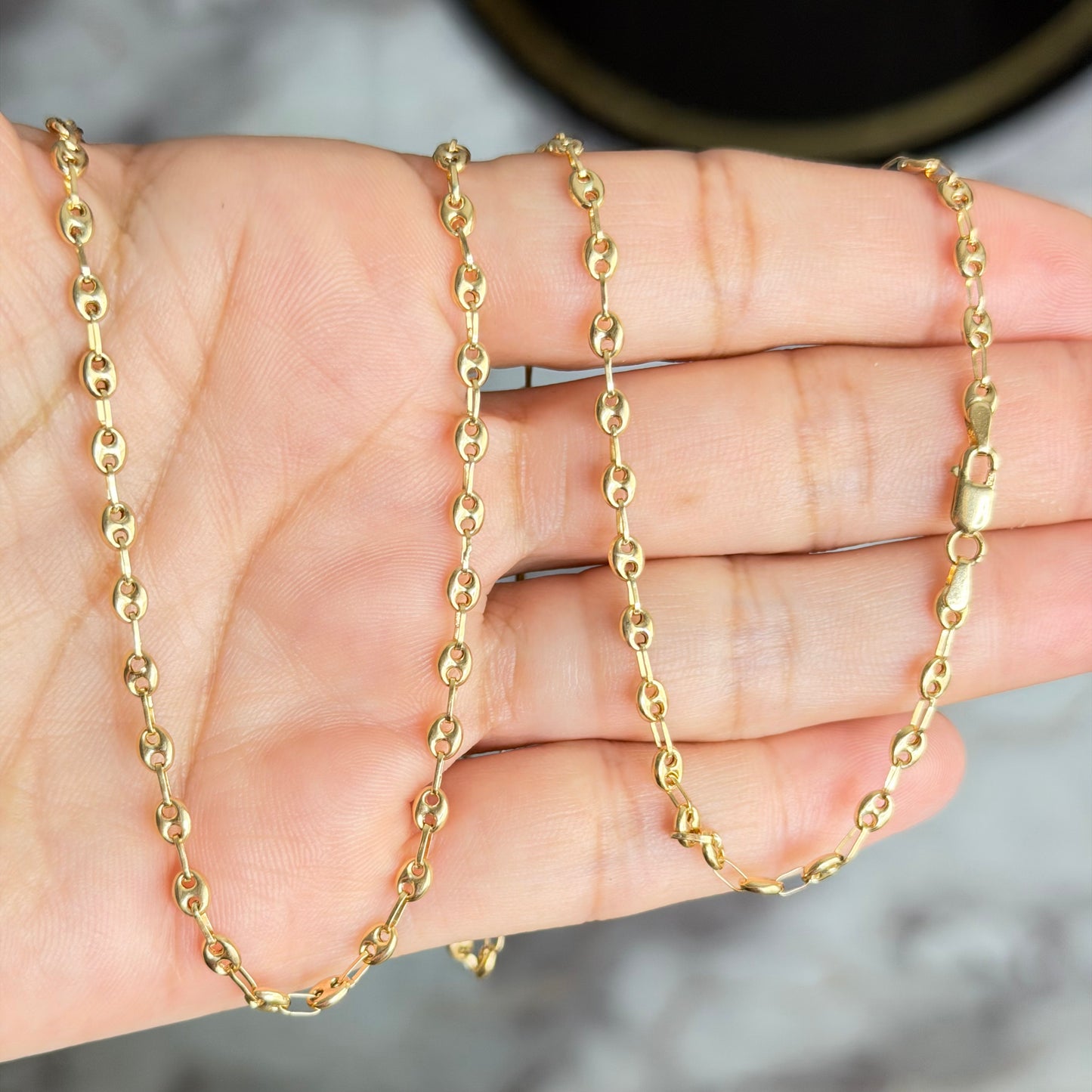 BABY GUCCI CHAIN/ 6.55g/ 60cm/ 3mm/ 18k  GOLD