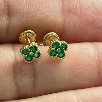 PENDIENTES CÍRCULO CON PIEDRA