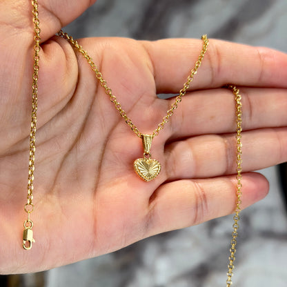 ROLL ON CHAIN WITH CROSS PENDANT
