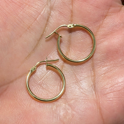 PENDIENTES DE ARO MEDIANOS LISA