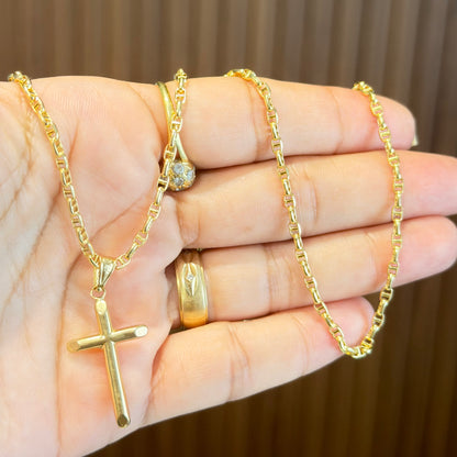 Mariner Chain Whit Pendants / 4.8 g/ 50 cm/ 2mm/ 18K Italian Gold