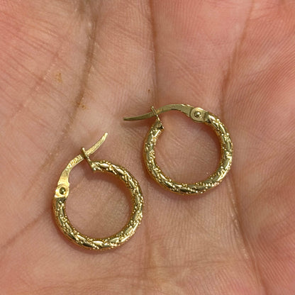 ROPE HOOP EARRINGS