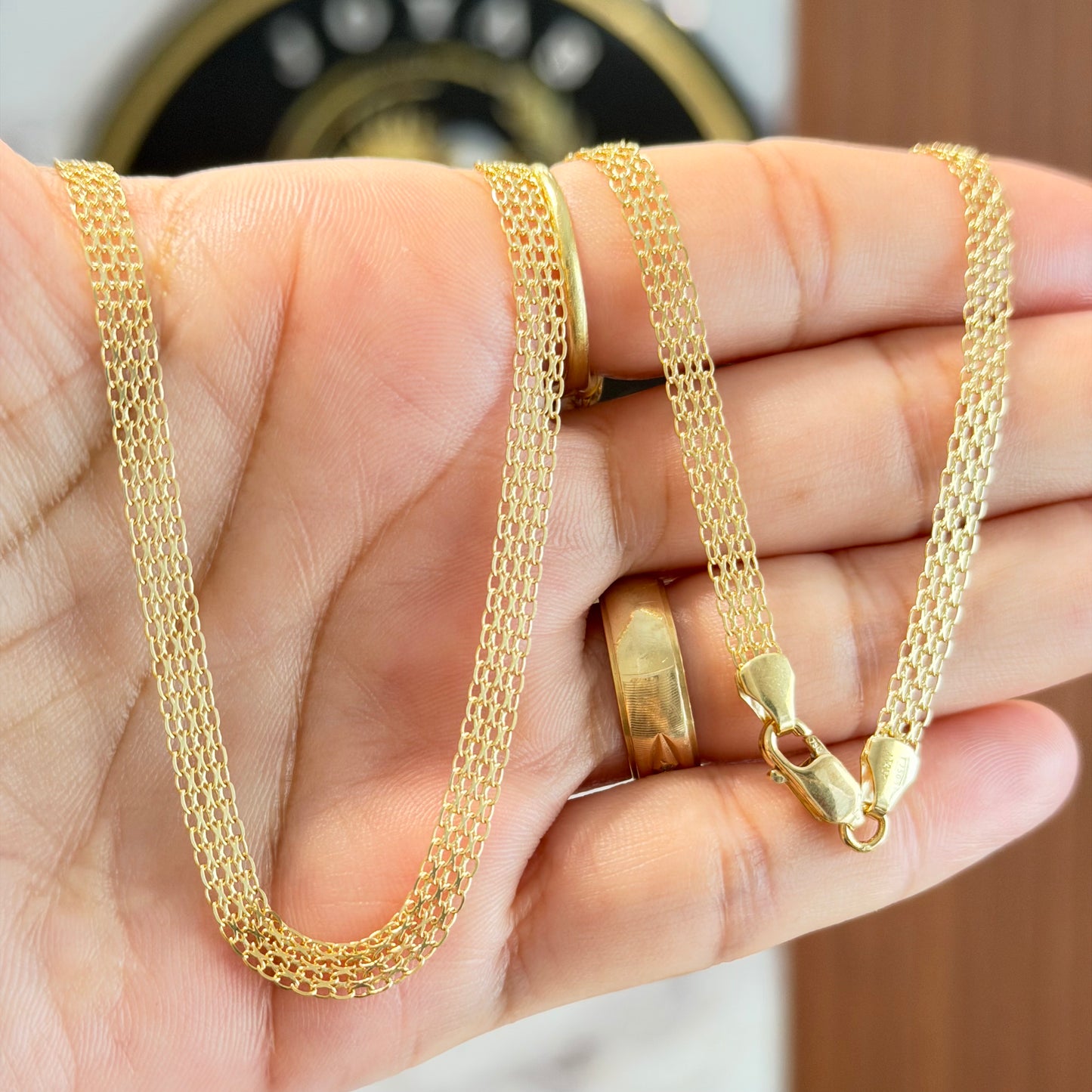 Bismarck Chain 8.3g/ 60cm/ 5mm/ 18K Italian Gold