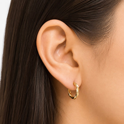 Jedi Earrings / 1.45 gr / 2 cm / 18k Italian Gold