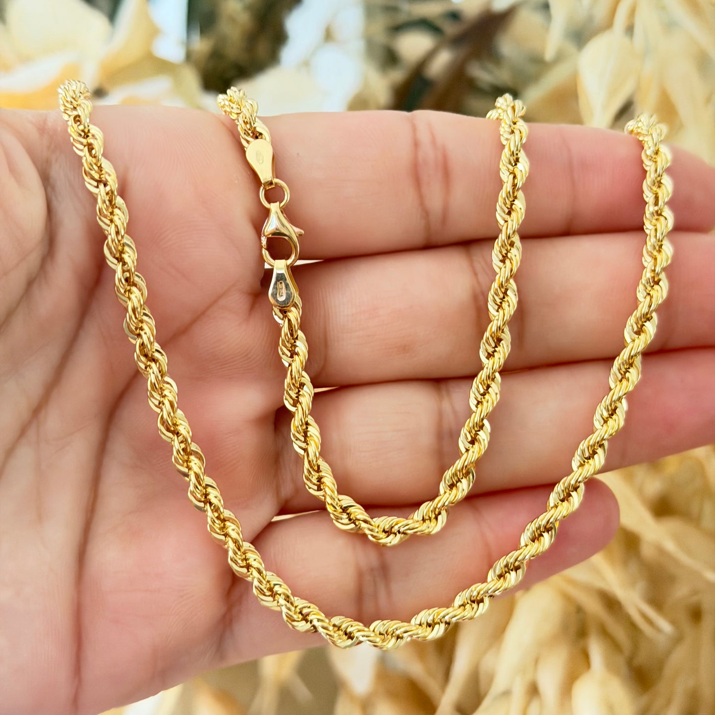 Rope Chain / 10.95 gr / 60 cm / 4 mm / 18K Italian Gold