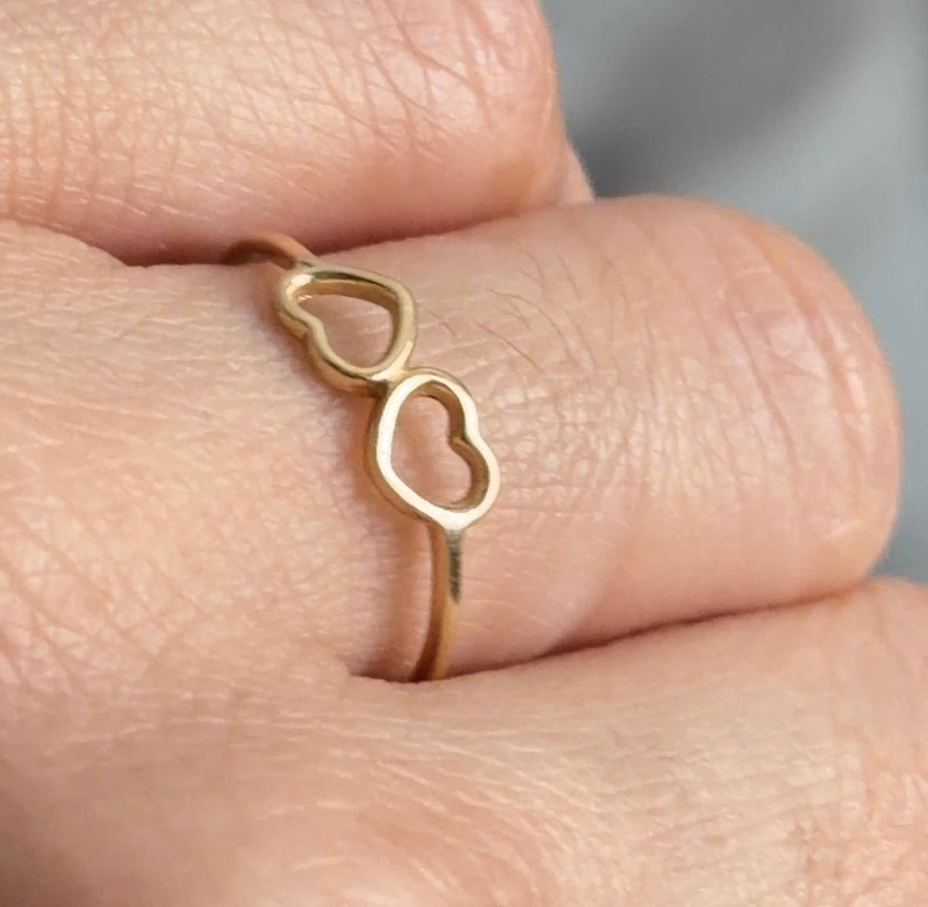 ANILLO DOBLE CORAZÓN