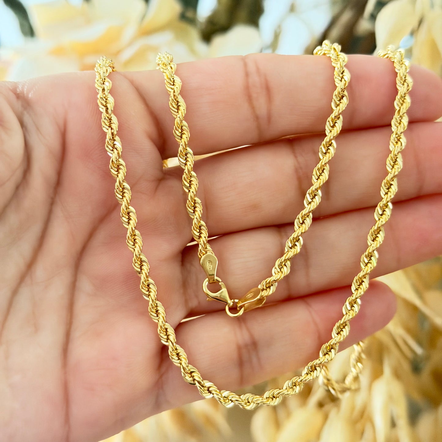 Rope Chain / 8.06 gr / 60 cm / 3.8 mm / 18K Italian Gold