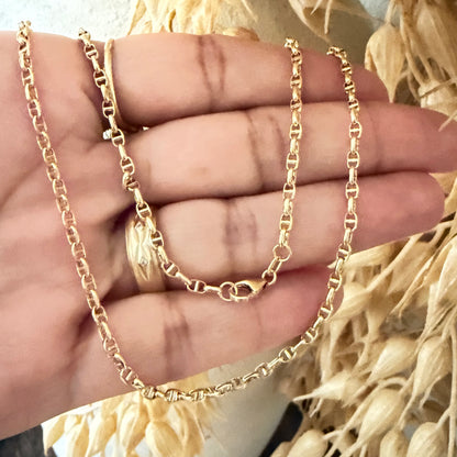 Mariner Chain / 3.74g/ 45cm/ 3mm/ 18K Italian Gold