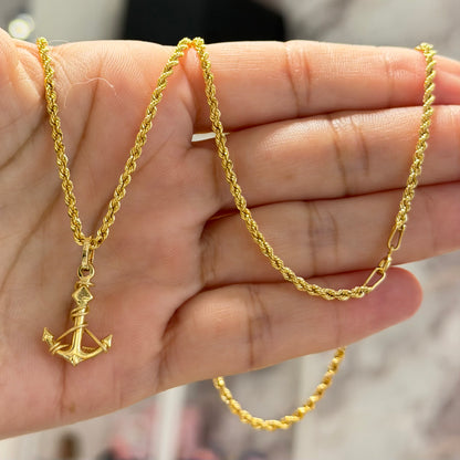 CADENA DE CUERDA CON COLGANTE