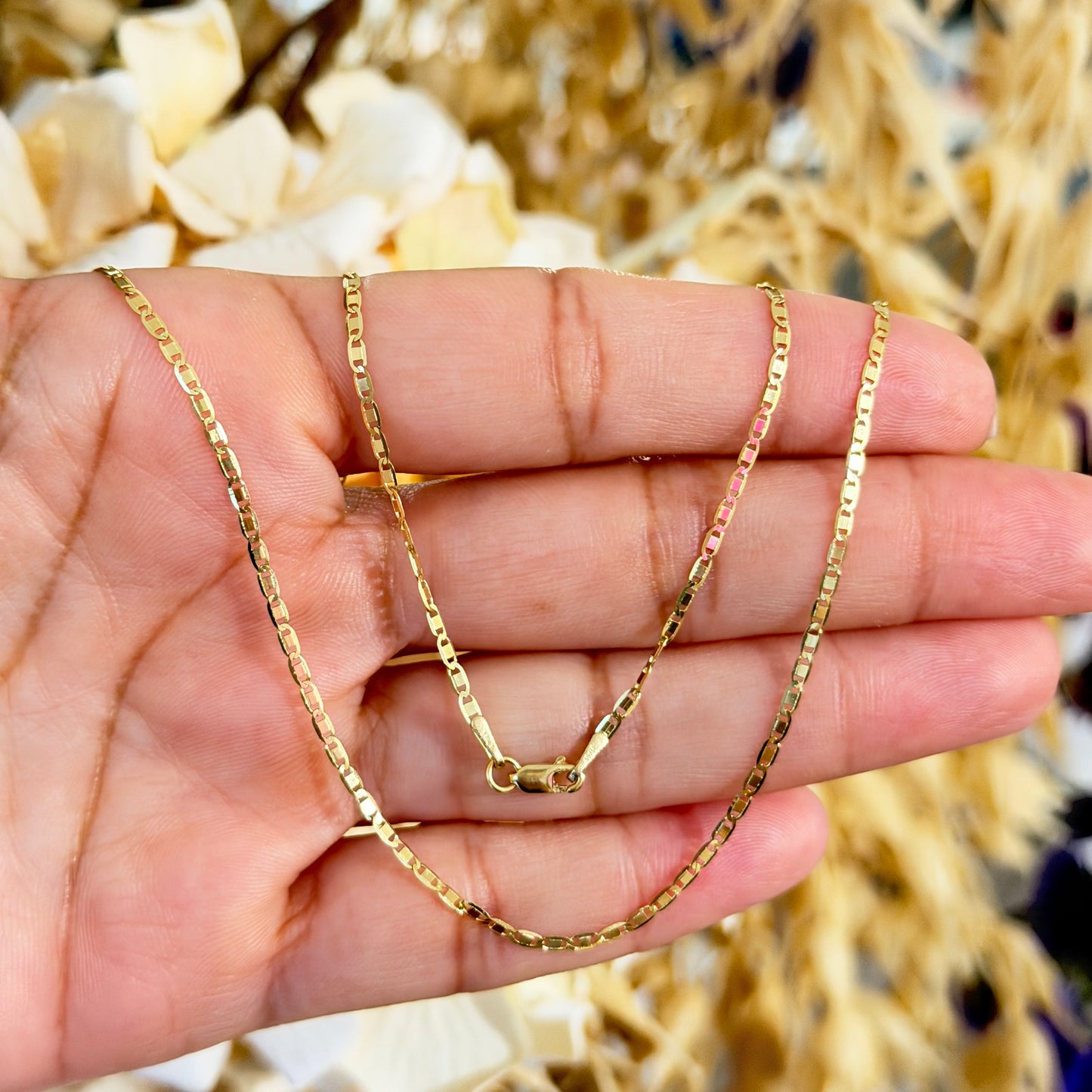 Flat Chain / 2.2 gr / 45 cm / 2 mm / 18K Italian Gold