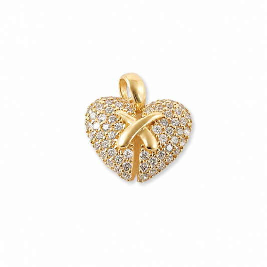 HEART PENDANT WITH STONES