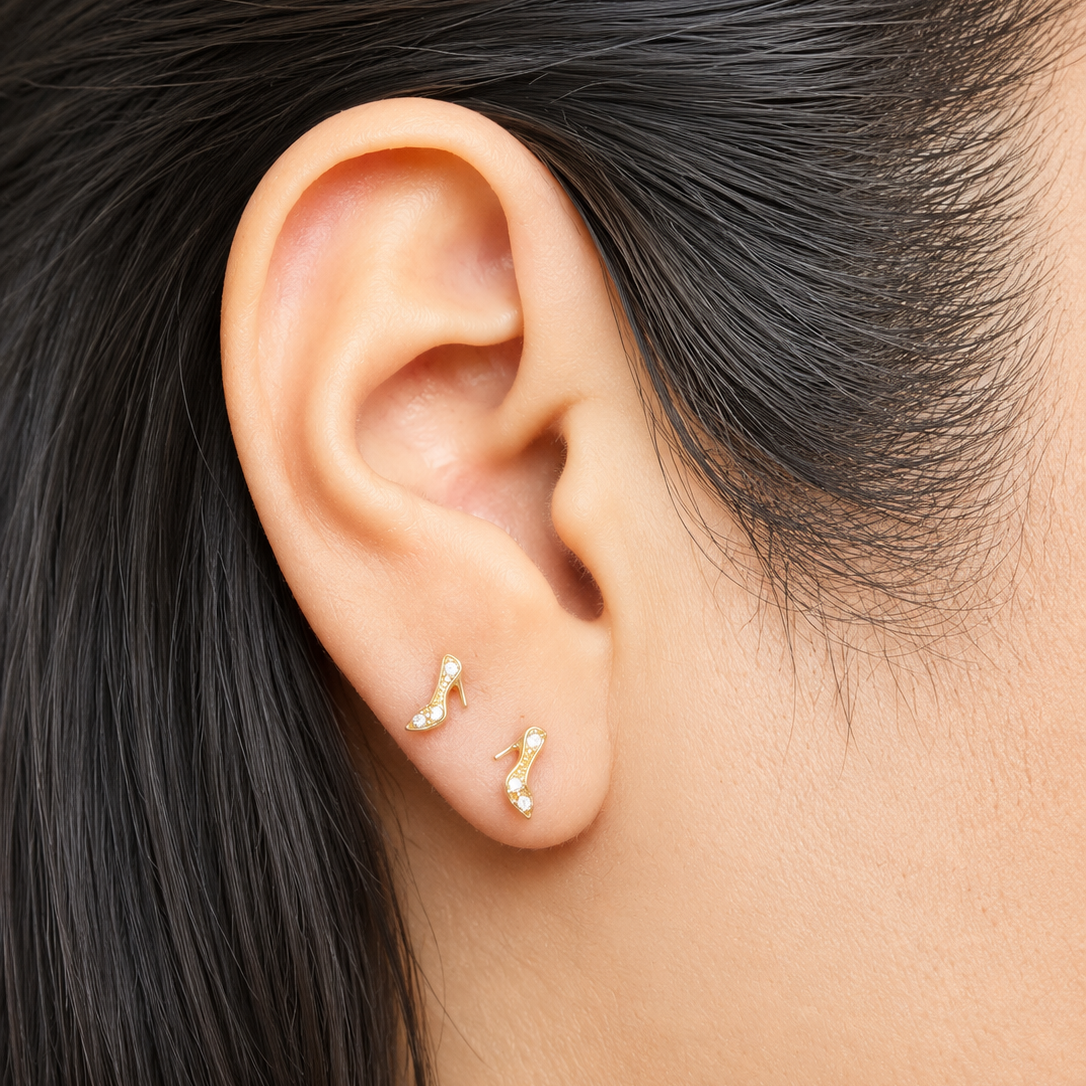 SNEAKER EARRINGS / 0.7gr / 2mm / GOLD 18K
