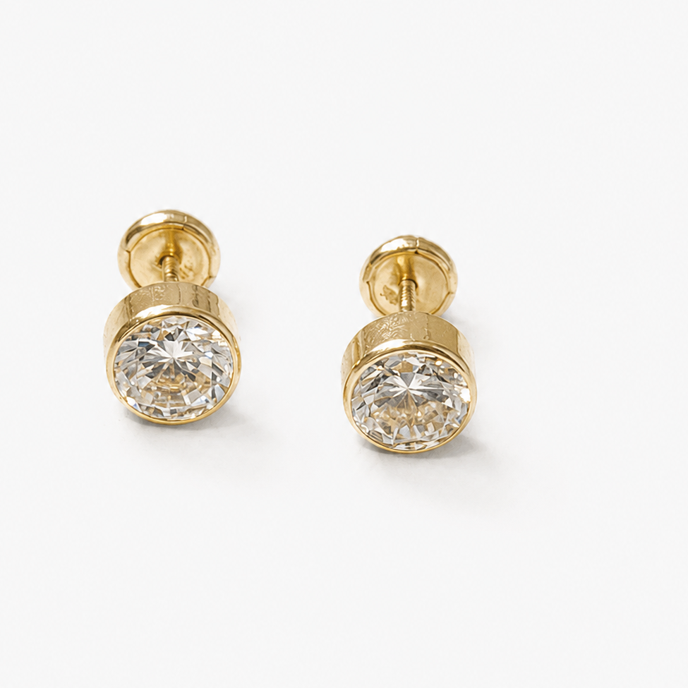 PENDIENTES DE PIEDRA CENTRAL