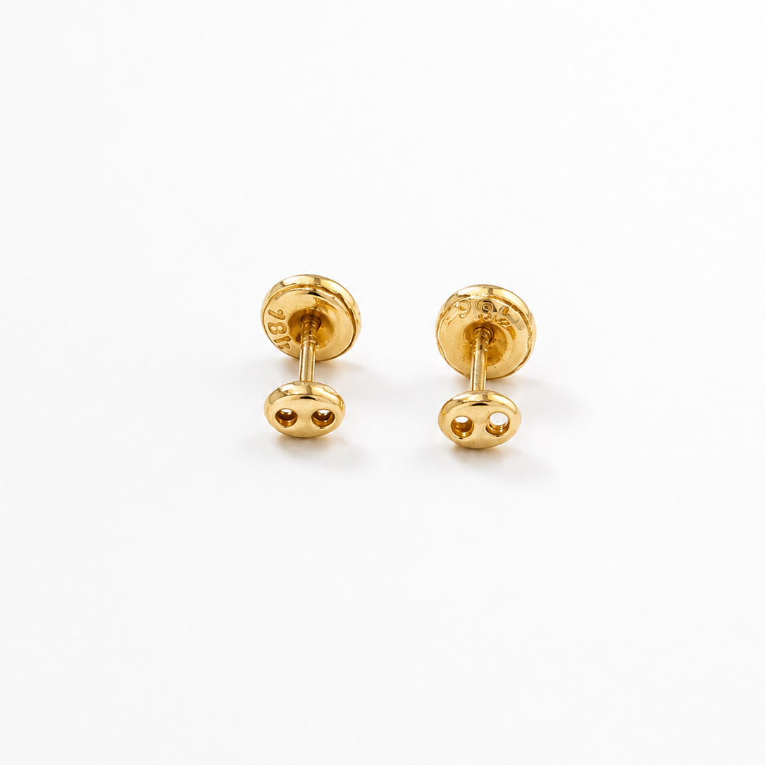 STUD EARRINGS GUCCI / NO. 1 / 3MM / 18K GOLD