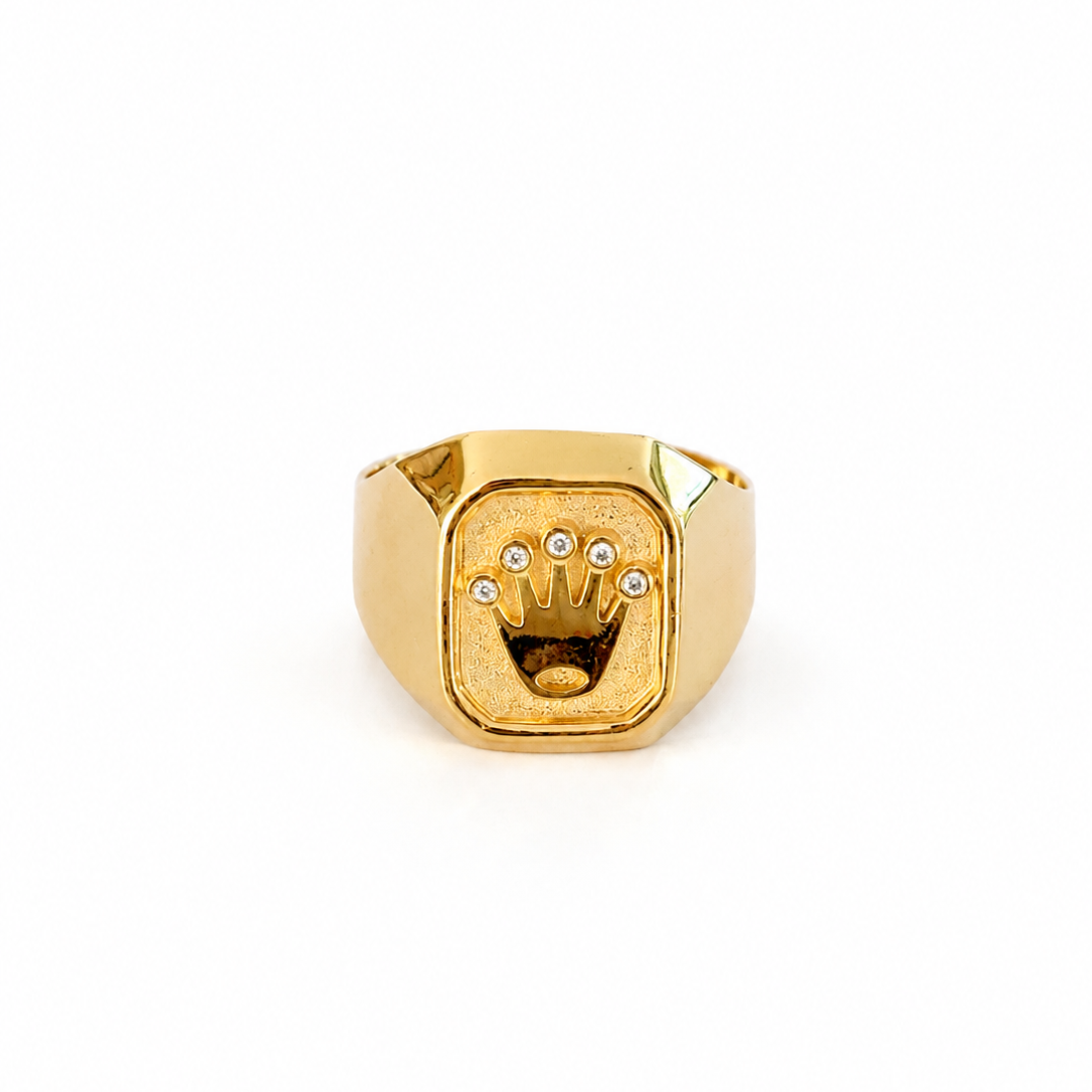 Rolex Ring / 3.3 gr / Size 9 / 5 mm / 18K Gold