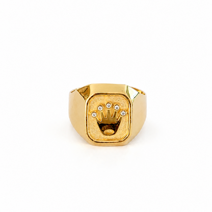 Rolex Ring / 3.3 gr / Size 9 / 5 mm / 18K Gold