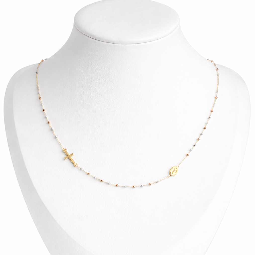 TRI-COLOR GOLD ROSARY