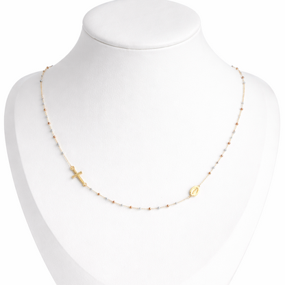 TRI-COLOR GOLD ROSARY