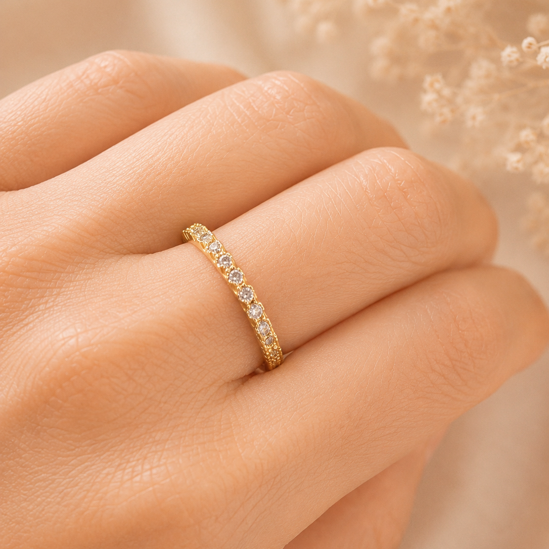 Anillo Churumbela / 1.5 gr / Talla 5 1/2 / Oro italiano de 18K